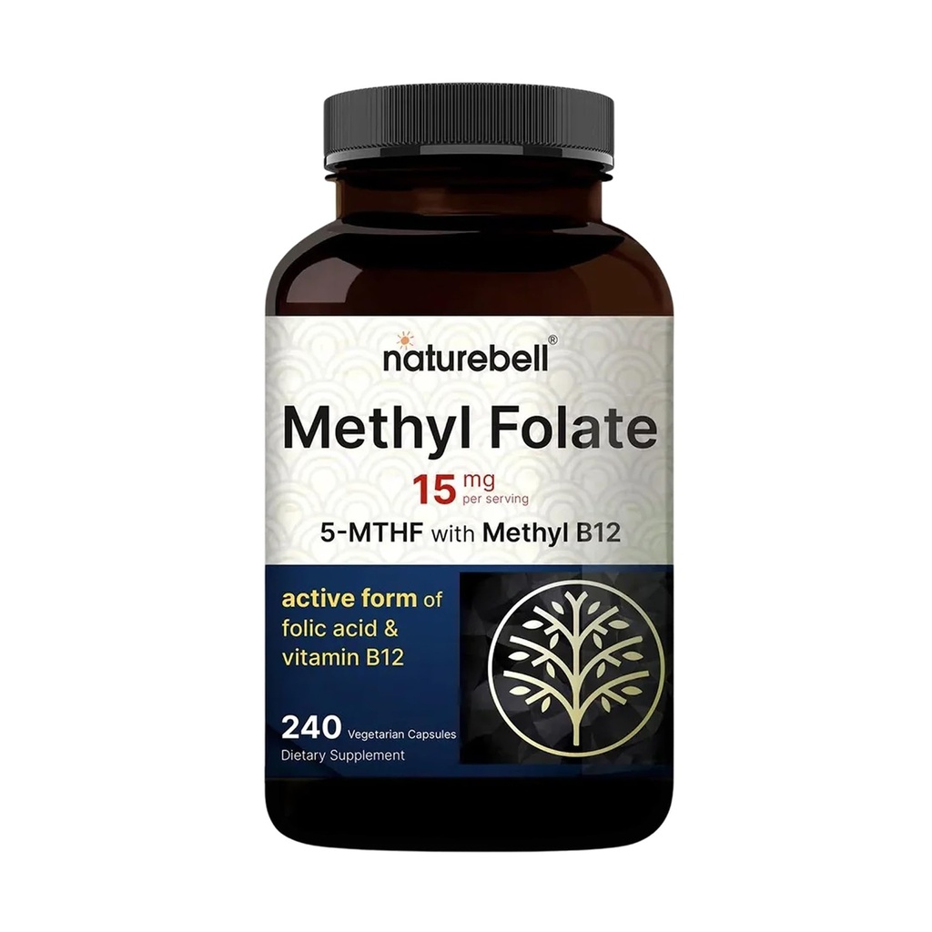 NatureBell L Methylfolate 15mg, 240 κάψουλες Veggie 