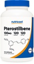 Nutricost Pterostilbene 100mg, 120 Κάψουλες - Μη ΓΤΟ, Χωρίς γλουτένη