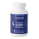 BRAINMD Βάλτε με να κοιμηθώ Φυσικά - 90 Μασώμενα δισκία - με μελατονίνη, L-Θεανίνη, Μαγνήσιο, GABA, Βιταμίνη B6 & 5- HTP - Χωρίς γλουτένη - 45 Σερβιέτες
