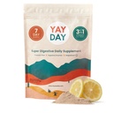 Nighttime Prebiotic Fiber Powder with Digestive Enzymes & Magnesium Glycinate for Sleep, On-The-Go Travel 7 Pack 
