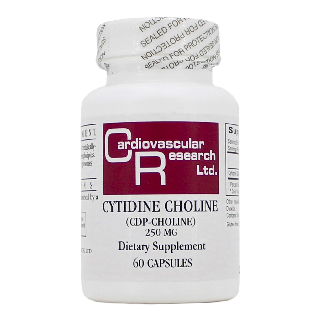 Cytidine Choline/CDP 250mg 60 Caps - Οικολογικές Φόρμουλες/Καρδιοαγγειακή Έρευνα
