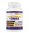 Maximum Slim Lion's Mane & DMAE Κάψουλες: Ενισχύστε τη μνήμη, ενισχύστε τη νοητική σαφήνεια και το Sharpen Focus - 60 κάψουλες για μέγιστη γνωστική υποστήριξη