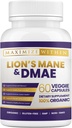 Maximum Slim Lion's Mane & DMAE Κάψουλες: Ενισχύστε τη μνήμη, ενισχύστε τη νοητική σαφήνεια και το Sharpen Focus - 60 κάψουλες για μέγιστη γνωστική υποστήριξη