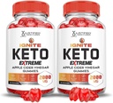 Justified Laboratories (2 Pack Ignite Keto ACV Gummies Extreme 2000MG Advanced Ignite Keto Gummies Apple Cider Vinegar Formulated with Pomegranate Beet Juice Powder B12 Vegan Non GMO 120 Gummys