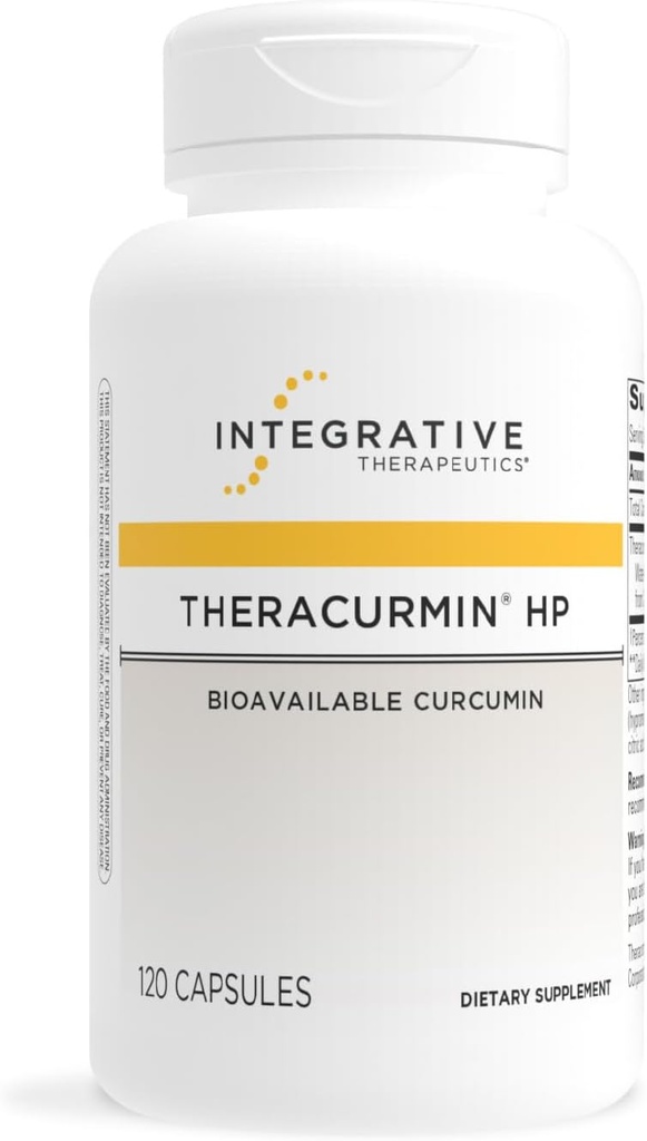 Integrative Θεραπευτικά Theracurmin HP - Turmeric Supplement for Heart & Joint Health Support* - Υποστήριξη για την αποκατάσταση των μυών* - Μη σόγια, χωρίς γαλακτοκομικά και χωρίς γλουτένη - 120 κάψουλες (60 εξυπηρετούν)