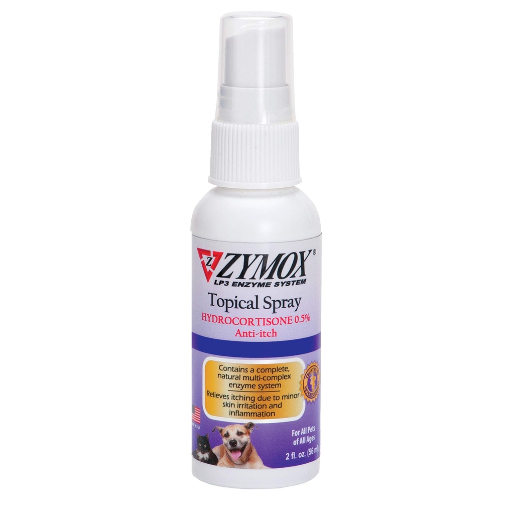 Zymox (OTC) Spray w/Hydrocortisone 0,5% , 2 Fl. Oz (πακέτο του 1)