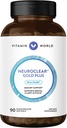 Vitamin World NeuroClear Gold Plus 90 Softgels, Phosphatidylserine, DHA, Ginkgo Biloba, Υποστηρίζει τον εγκέφαλο και την ψυχική εστίαση, ταχείας αποδέσμευσης, χωρίς γλουτένη