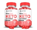 (2 Pack) Bits Keto ACV Gummies Extreme 2000MG Keto Bites Keto Gummies Apple Cider Vinegar Formed with Ρόδι Σκόνη χυμού τεύτλων B12 Vegan Non GMO 120 Gummys