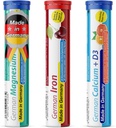 T&D German Mineral Plus Πακέτο 60 Μερίδες - Vegan, Zero Sugar - Ποτό Αναβράζοντα Δισκία - Σίδερο, Ασβέστιο, Μαγνήσιο Pharma - Κατασκευασμένο στη Γερμανία