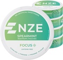 NZE Caffeine Free Nootropic Pouches (Spearmint) - Nootropic Pouches with Alpha GPC, L-Tyrosine & L-Theanine - No Sugar or Artificial Sweeteners - 15 Nicotine Free Pouches Per Can - 5 Pack