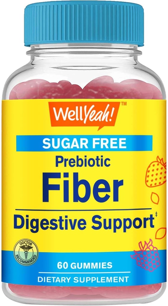WellYeah Sugar Free Fiber Gummies για ενήλικες (4g)
