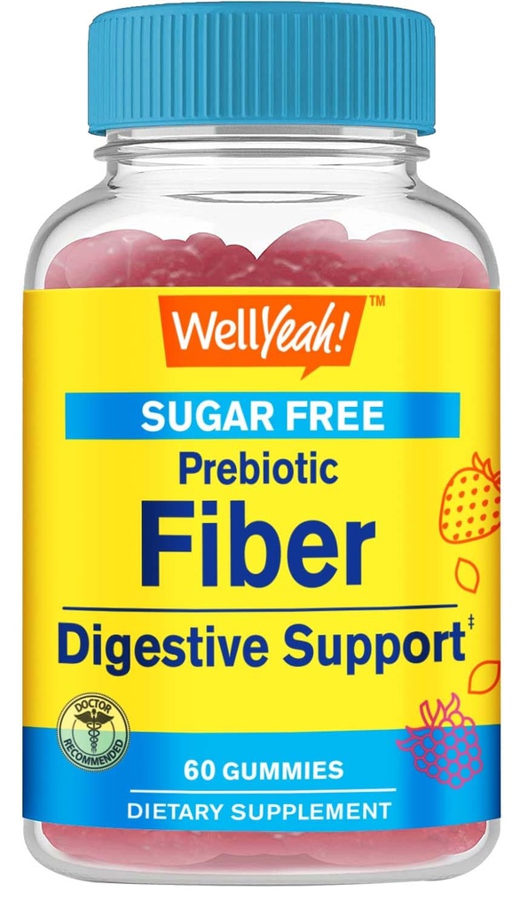 WellYeah Sugar Free Fiber Gummies για ενήλικες (4g)
