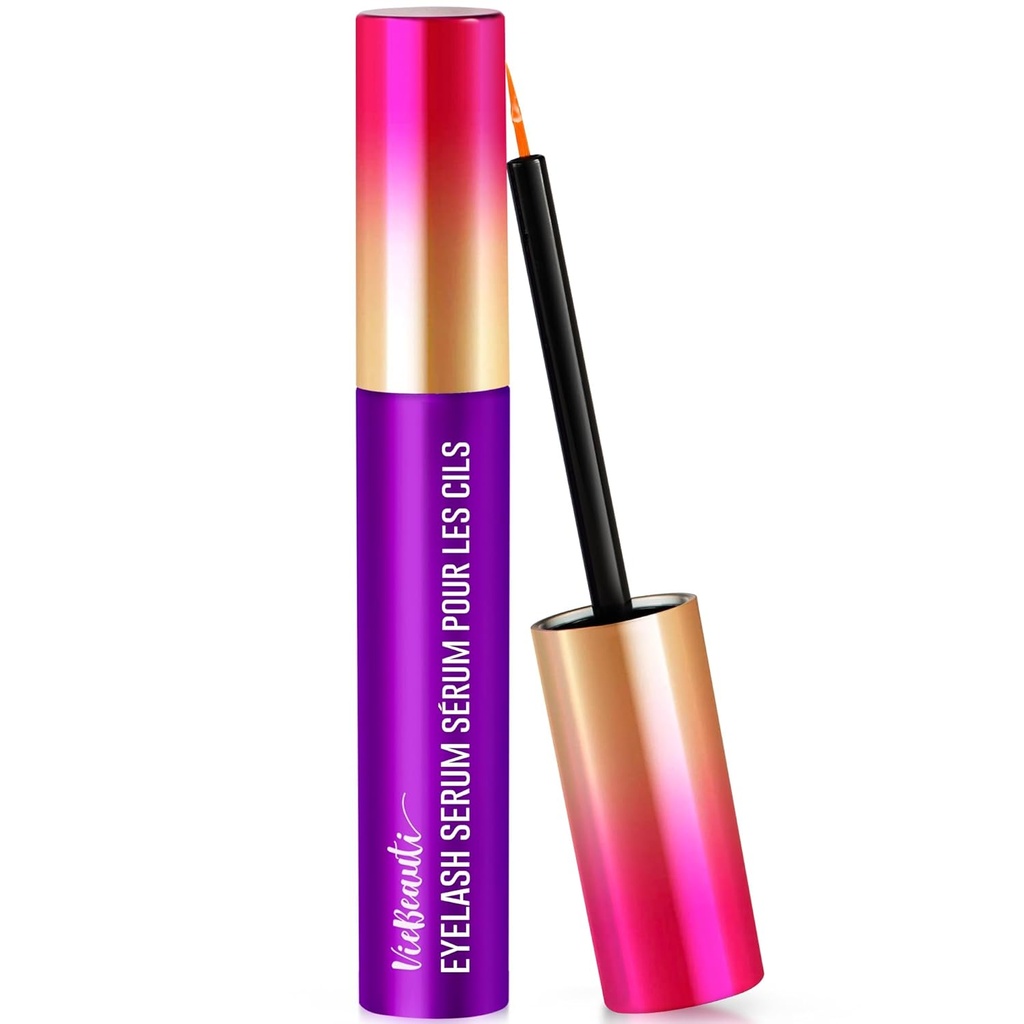 VieBeauti Premium ορός ανάπτυξης των βλεφαρίδων: Lash Enhanceing Serum with Advanced Formula to Boost Longer Fuller and Thicker Luscius Lashes 0.067 Fl. Oz., Purple.
