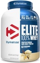 Dymatize Elite 100% σκόνη πρωτεΐνης ορού γάλακτος, Βανίλια, 25g πρωτεΐνης, 5.5g BCAAs, λιγότερο από 140 Cal., Χωρίς γλουτένη, 2g υδατανθράκων, 2g ζάχαρη, 3g λίπος (67 εξυπηρετούν)