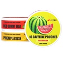 LyvWel 72mg Caffeine Energy Pouches – Καρπούζι, Κόκκινο Gummy Bear, Pineapple Crush – Juicy Clean Energy with Guarana – 3-Pack (48 Total Pouches)