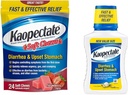 Kaopectate Anti-Diarrheal μαλακά μάσημα 24 Count and Upset Stomach Relief Liquid 11 Fl Oz
