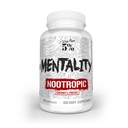 5% Nutrition Rich Piana Mentality Nootropic Blend | Brain Booster Supplement for Performance, Memory, Mental Clarity | Ginseng, Ginkgo, L-Theanine, Choline, Huperzine, 60 Capsules (30 Day Supply)