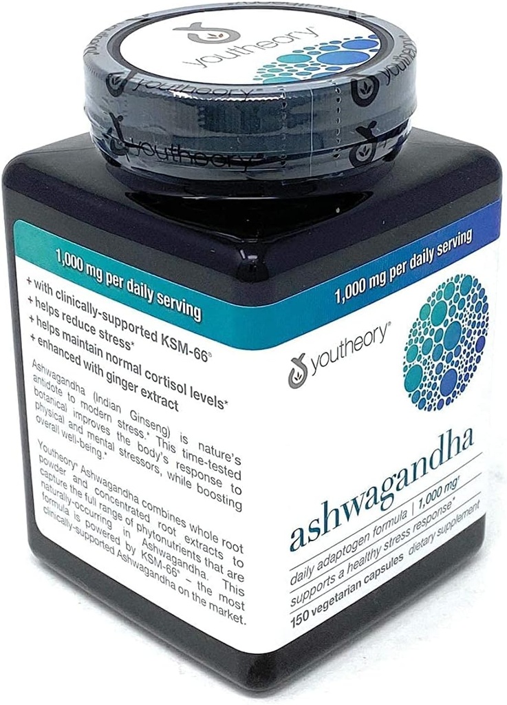 Βιολογικά KSM-66 Ashwagandha χορτοφαγικά συμπληρώματα 150 κάψουλες, 1000mg ανά καθημερινή υπηρεσία, Βοήθεια Υποστήριξη μια υγιή αντίδραση στρες