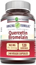 Amazing Nutrition Quercetin 800 Mg με Bromelain 165 Mg Veggie Capsules Συμπλήρωμα 