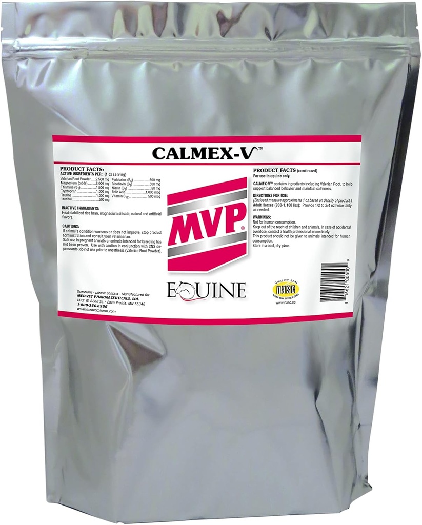 Calmex-V (10lb) Calming Support for Horses.