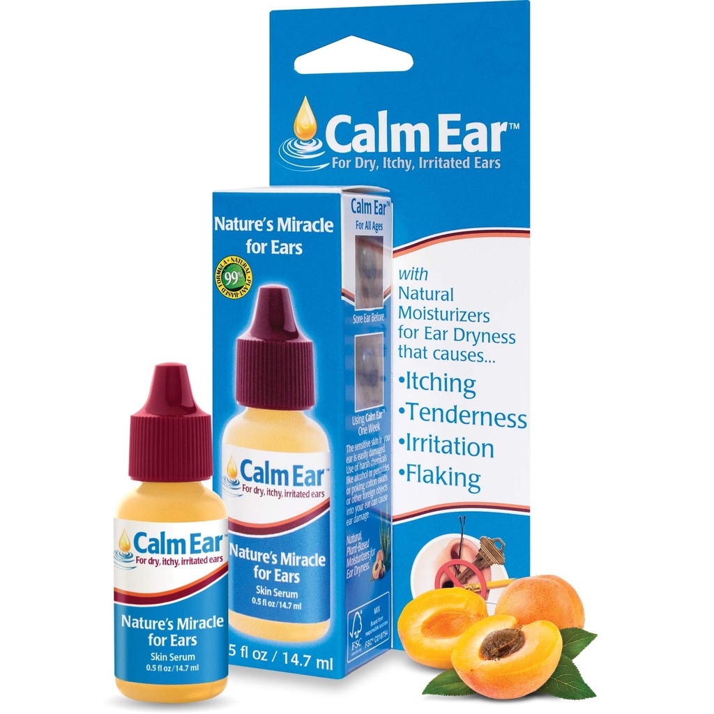 Miracell Calm Ear Drops 14,7 ml – Φυσικό Αρωματικό για Ίτσι, Ερεθισμένα & Ξηρά Αυτιά - Λιπαντικά Ωτοασπίδες & Βοηθητικά ακοής