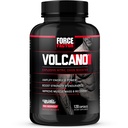 Force Factor Volcano προ προπόνηση Nitric Oxide Booster συμπλήρωμα για τους άνδρες με Creatine και L-Citrulline για την ενίσχυση και την ενέργεια, Βοήθεια για τη δημιουργία μυών, καλύτερη αντλία και προπόνηση, 120 κάψουλες