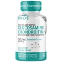 Σύντηξη της φύσης Glucosamine Chondroitin MSM Turmeric Boswellia - συμπλήρωμα κοινής υποστήριξης - 120 κάψουλες - Chondroitin Sulfate κάψουλες - με υαλουρονικό οξύ - Υποστηρίζει υγιή οστά
