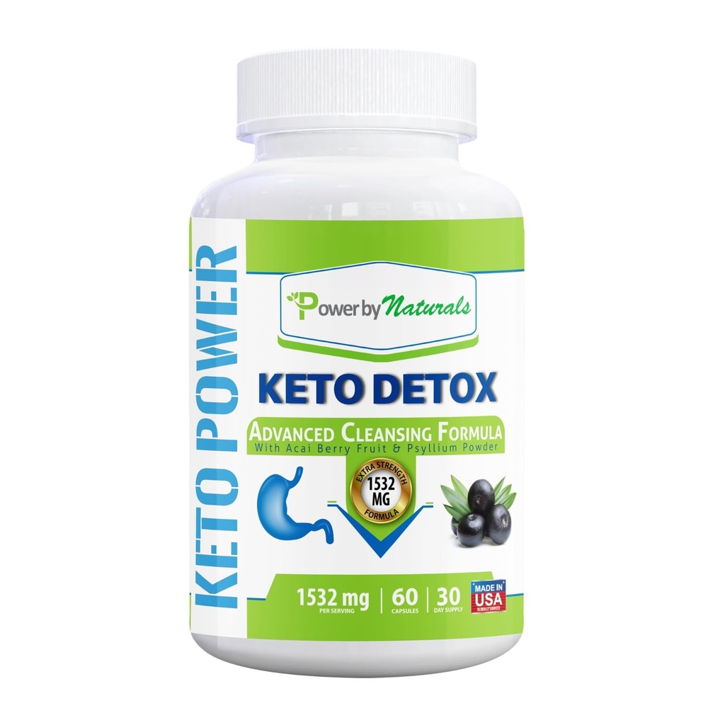Power By Naturals Keto Detox & Support – Βότανο μείγμα για την Ενέργεια & Πεπεισμένη Ισορροπία – 60 κάψουλες