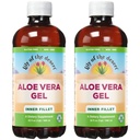 Lily Of The Desert Aloe Vera Gel - Εσωτερικό φιλέτο Thicker Consistency Αλόη Βέρα Ποτό με φυσικές βιταμίνες, Digestive Ένζυμα για την υγεία των ούλων, Στομάχι ανακούφιση, ευεξία, λαμπερό δέρμα, 32 Oz (πακέτο του 2)