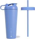 HydroJug Stainless Steel Shakeer Cup 24oz - Ιδανικό για πρωτεϊνικές ανακινήσεις, Pre-Workout Ποτά, Παγωμένος Καφές - Easy Blending, Κενό Μονωμένο, Καπ Χόλντερ Συμβατό, BPA Δωρεάν - Διατηρεί Temp Για Ώρες