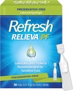 Refresh Relieva PF Lubricant Eye Drops for Dry Eyes, Preservative-Free, 0.01 Fl Oz Single-Use Containers, 30 Count