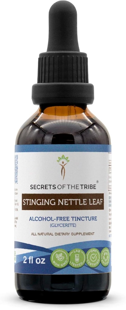 Μυστικά της Tribe Stinging Nattle Leaf Βάμμα Χωρίς Αλκοόλ (Γλυκερίτης) 694 mg Stinging Nottle (Urtica Dioica) Αποξηραμένο Φύλλο (2 Fl Oz) Συμπλήρωμα Αλλεργίας
