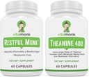 VitaMonk Sleep Blend και L-Θεανίνη: Melatonin Free Sleep Aid & Relaxation Bundle