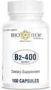 Bio-Tech Pharmacal B2-400, 100 κάψουλες – All-Φυσικό συμπλήρωμα – Υποστηρίζει την καθαρότητα και την παραγωγικότητα – Όχι γαλακτοκομικά, ψάρια, γλουτένη, φυστίκι, κελύφη, GMOS, & σόγια – Δεν τεχνητά χρώματα