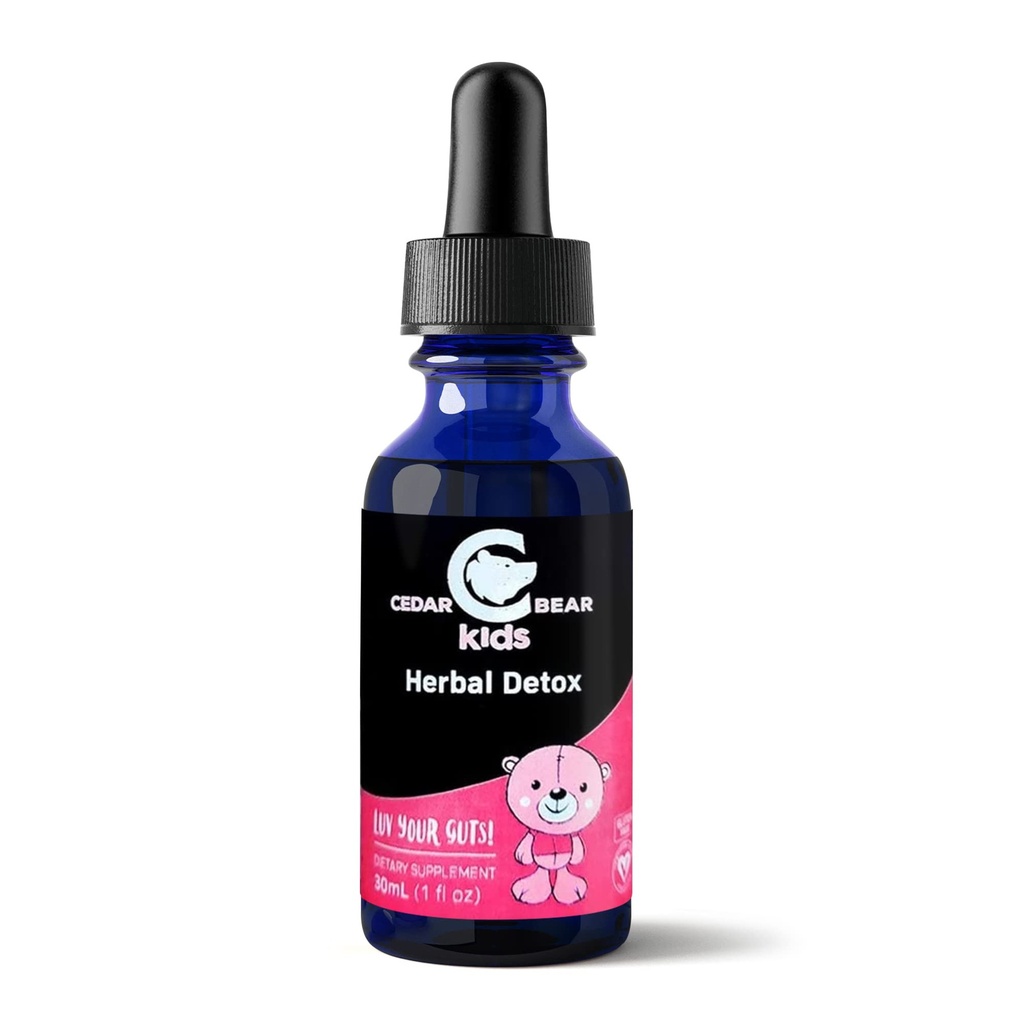 Cedar Bear Herbal Detox για παιδιά είναι ένα υγρό βοτανικό συμπλήρωμα που βοηθά το ανοσοποιητικό σύστημα & προστατεύει όργανα Συχνά επηρεάζονται 1 fl oz / 30 ml