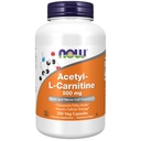 NOW Συμπληρώματα τροφίμων, Acetyl-L Carnitine 500 mg, Amino Acid, Brain and Nerve Cell Function*, 200 κάψουλες Veg