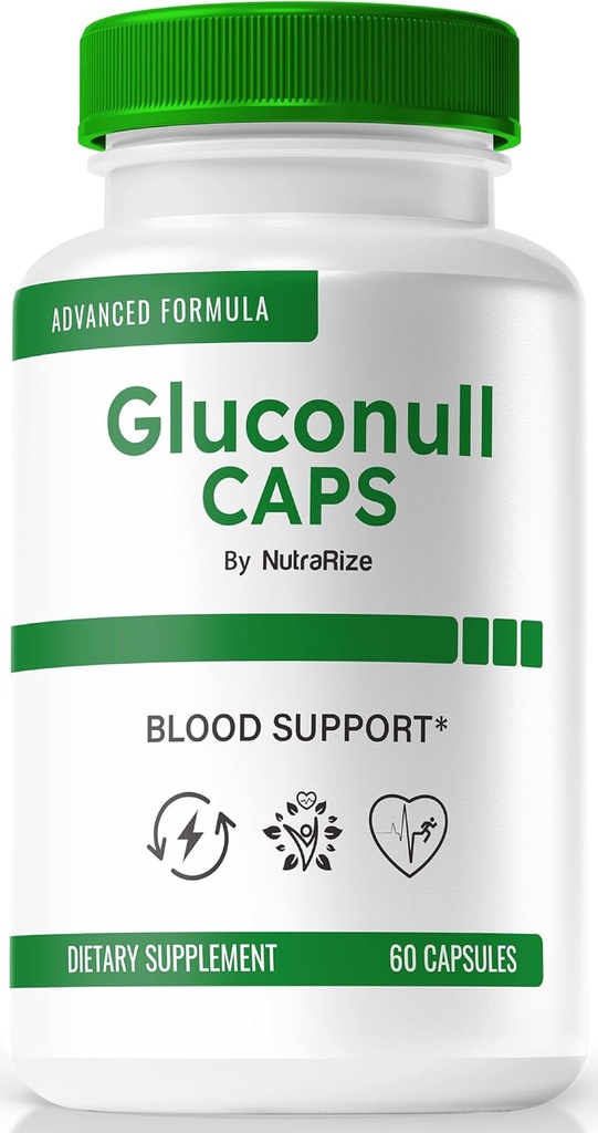 Gluconull Caps, επίσημη Gluco NullCaps Formula, αγνή υποστήριξη για σταθερά επίπεδα και ενέργεια καυσίμου για τη συνολική υγεία, όλα τα φυσικά συστατικά, Gluco Null Glyco Optimizer (60 κάψουλες)