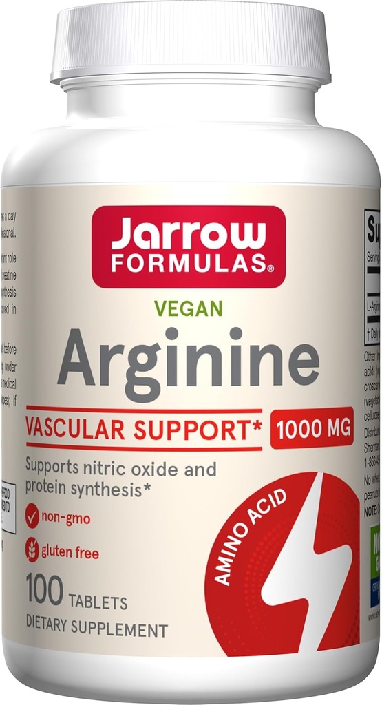 Jarrow Formulas, L- Αργινίνη 1000 Mg δισκία, 100 μέτρα