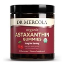 Dr. Mercola Organic Astaxanthin Gummies, 30 Servings (30 Gummies), 4 mg ανά υπηρεσία, συμπλήρωμα διατροφής, αντιοξειδωτικό και ανοσοποιητική υποστήριξη, πιστοποιημένο οργανικό, μη ΓΤΟ