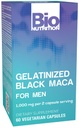 Bio Nutrition Gelatinized Black Maca 60 Vegetarian Capsules | 500 mg Per Capsule | Black Maca Root Supplement | Adaptogenic Herbal Formula
