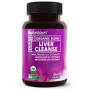 BioEmblem USDA Organic Liver Cleanse - 80% Silymarin Milk Thistle Extract για την υγεία του ήπατος και τη λειτουργία του ήπατος με εκχύλισμα δαντελόνης & Artichoke - 100% Vegan, μη ΓΤΟ - Φυτικό Ήπαρ - 60 κάψουλες