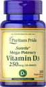 Puritan's Pride Vitamin D3 10.000 IU- 100 Softgels
