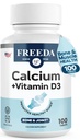 FREEDA Calcium 600 mg με βιταμίνη D3 400 IU – Βασικό συμπλήρωμα υποστήριξης οστών – Kosher, χωρίς γλουτένη, Easy- to-Swallow Επικαλυμμένα δισκία για γυναίκες & άνδρες (100 Ct)