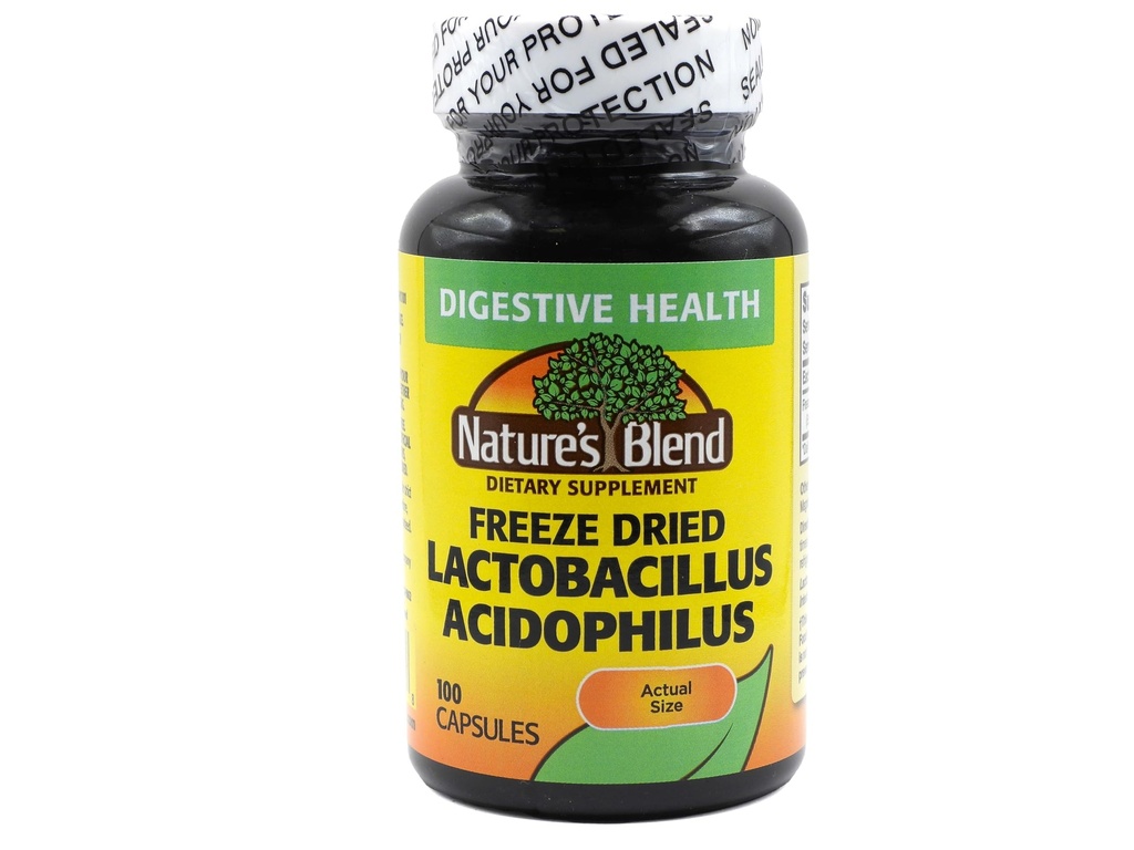 Πάγωμα Αποξηραμένο Lactobacillus Acidophilus 100 Caps