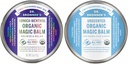 Dr. Bronner's - Organic Magic Balm (2 oz Variety Pack) Arnica-Menthol & Baby Unscented - Made with Organic Beeswax & Hemp Oil, Moisturizes and Soothes Hands, Face & Body 