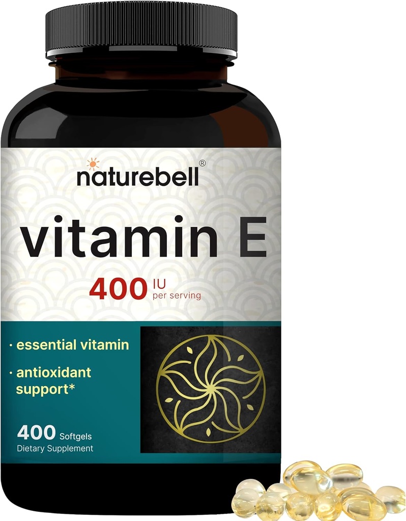 NatureBell Vitamin E Oil Softgels, 400iu Per Serving, 400 χάπια 