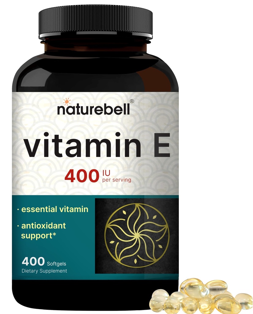 NatureBell Vitamin E Oil Softgels, 400iu Per Serving, 400 χάπια 