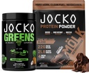 Jocko Καύσιμο 2 Πακέτων Bundle - Jocko Πράσινοι σκόνη + σοκολάτα Mölk πρωτεΐνη σκόνη