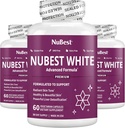 NuBest White - Υποστηρίζει Όμορφη και Ακτινωτή Δέρμα με Glutathione, εκχύλισμα γαϊδουράγκαθου γάλακτος, L-Cysteine, Πολύτιμα Βότανα και Βιταμίνες (3 Pack)