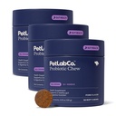 PetLab Co. Προβιοτικά για τα σκυλιά, την υγεία των κονδυλωμάτων υποστήριξης, περιστασιακή διάρροια, Digestive Υγεία & Εποχιακές Αλλεργίες - Χοιρινό Γεύση - 30 μαλακά μάσημα - Συσκευασία Μαΐου Vary (Value 3-Pack)